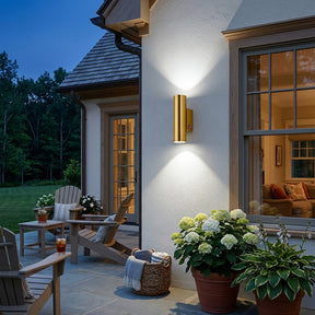 Atlas Dual Beam Outdoor Wall Light