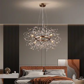 Modern Luxury Crystal Ring Chandelier for Living Room Dining Room