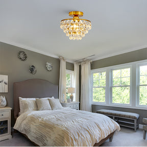 Crystal Semi Flush Mount Ceiling Lights for Hallway