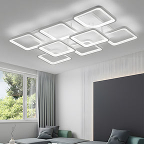 Modern Geometric Square LED Ceiling Lights for Office Bedroom