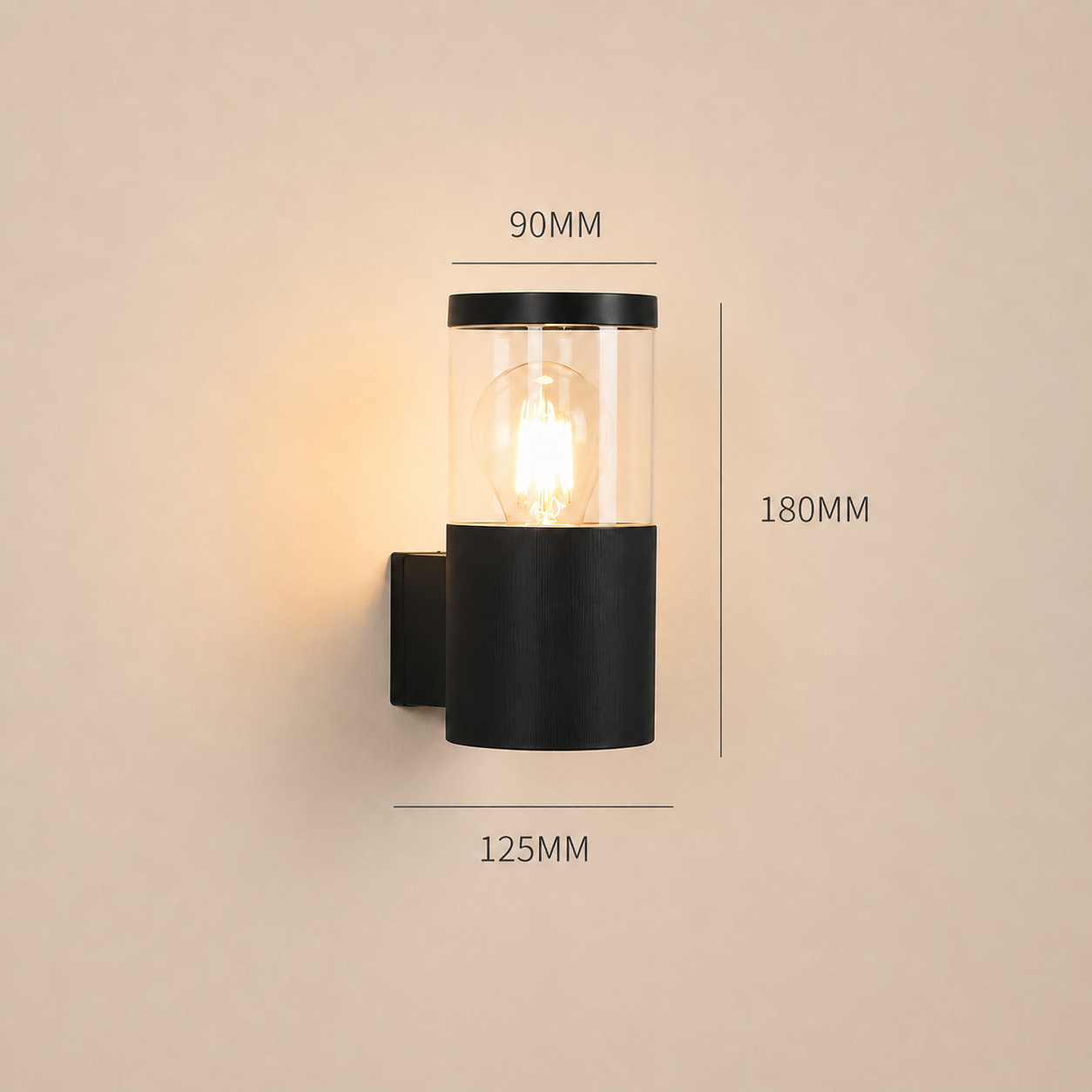 Modern Up and Down Waterproof Wall Sconce for Outdoor Porch