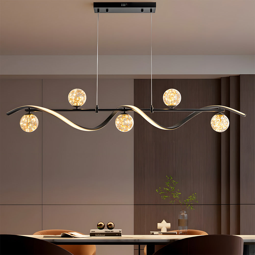 Modern Pendant Lights LED Linear Kitchen Island Lighting