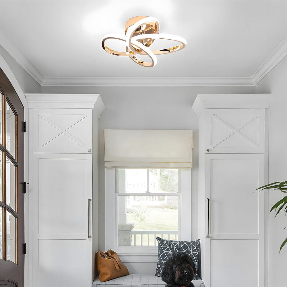 Modern LED Semi Flush Ceiling Lights for Hallway, Living Room, Bedroom