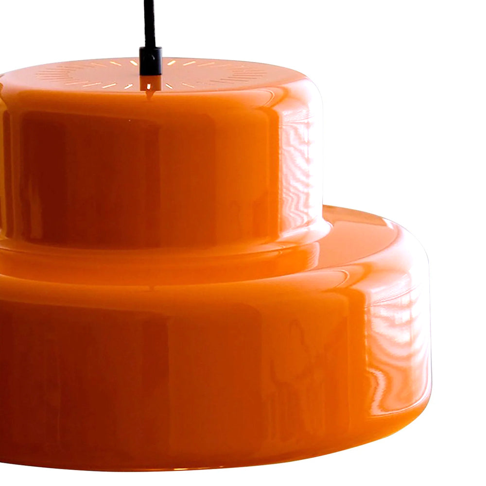 Bauhaus Vintage Orange Pendant Light For Dining Room