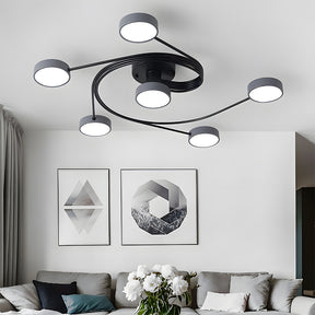 Modern Flush Mount Chandelier Nordic Ceiling Light Fixture