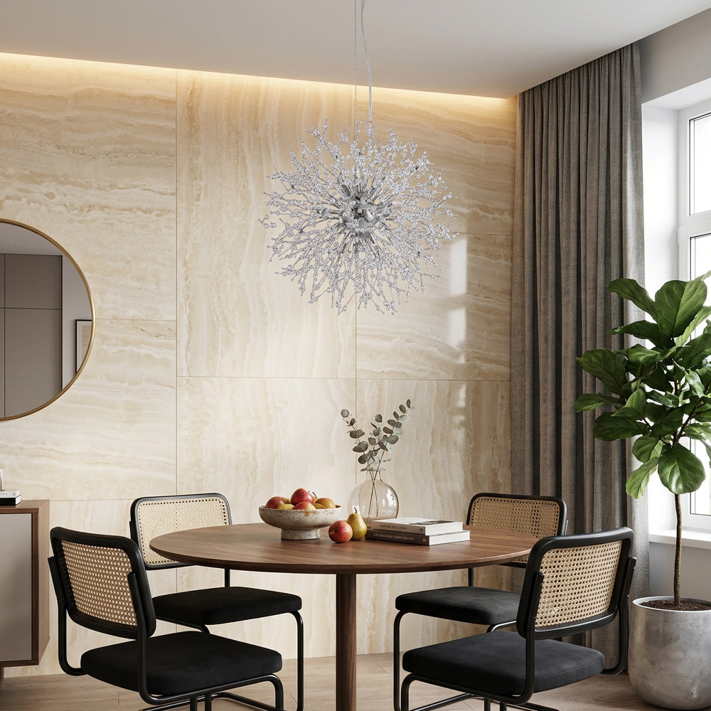 Modern Dandelion Chandelier Luxury Firework Pendant Light for Dining Room