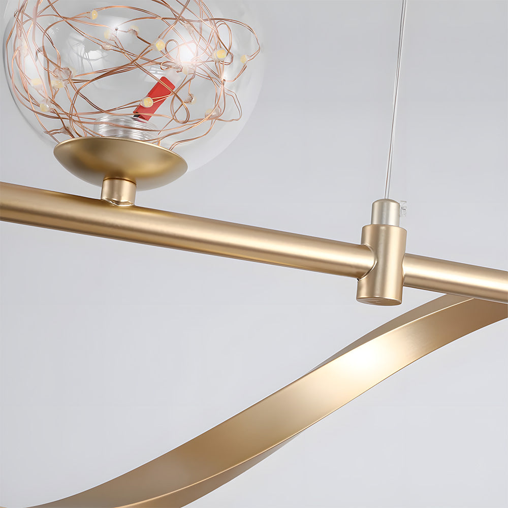 Modern Pendant Lights LED Linear Kitchen Island Lighting