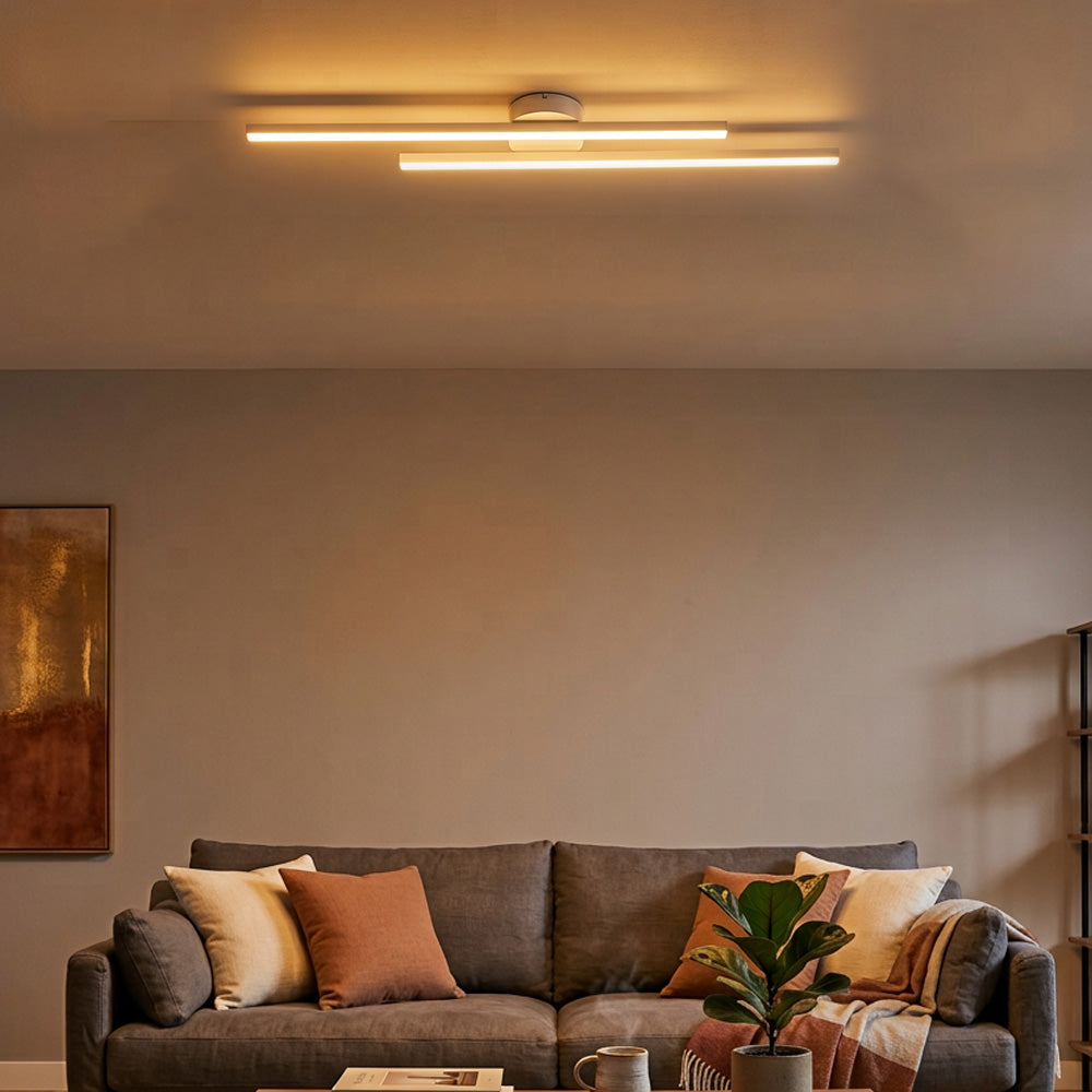 Nova Linear LED Semi-Flush Ceiling Lights
