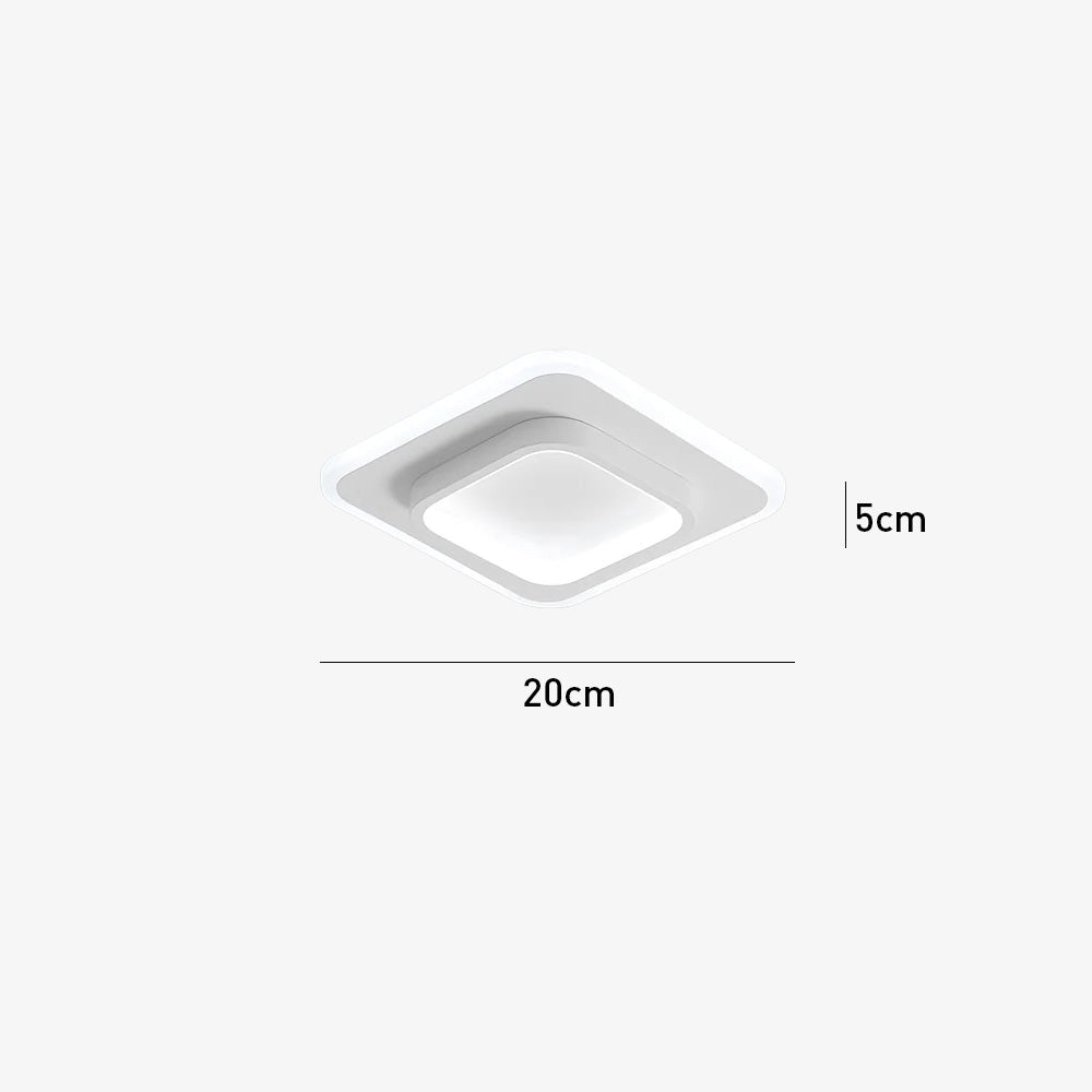 Nova Art Deco White LED Ceiling Lights