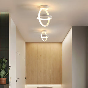 Nova Art Deco White LED Ceiling Lights