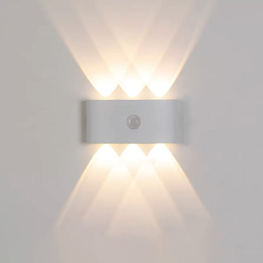 IP65 Modern Up and Down LED PIR Outdoor Wall Light