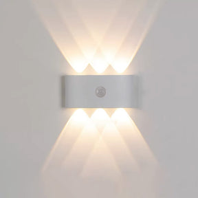 IP65 Modern Up and Down LED PIR Outdoor Wall Light