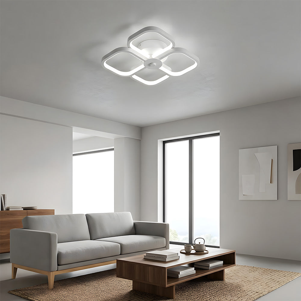 Contemporary LED Flush Mount Acrylic Ceiling Lights for Bedroom
