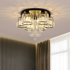 Contemporary Crystal Flush Mount Ceiling Lights