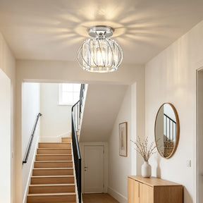 Luna Crystal Cage Ceiling Light
