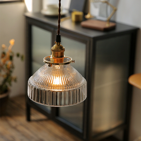 Vintage Transparent Glass Dining Room Pendant Lights