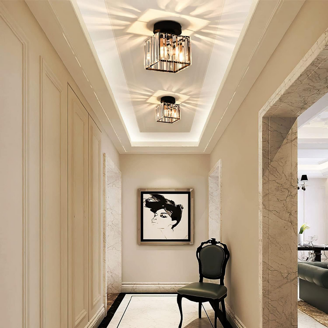 Celling Light Normal Lampsmodern Modern Hallway Ceiling Light Crystal Bedroom Ceiling Lights