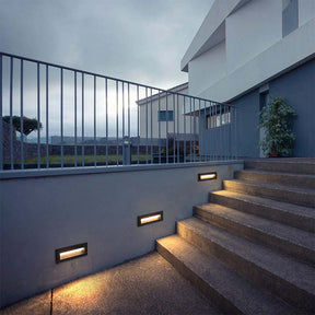 Outdoor Sensor Black Step Lights