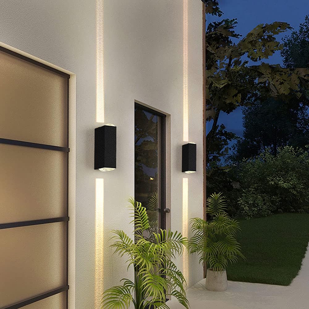 IP65 Industrial Aluminum Black LED Outdoor Wall Lights