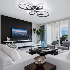 Modern Semi Flush Mount LED Ceiling Lights for Bedroom
