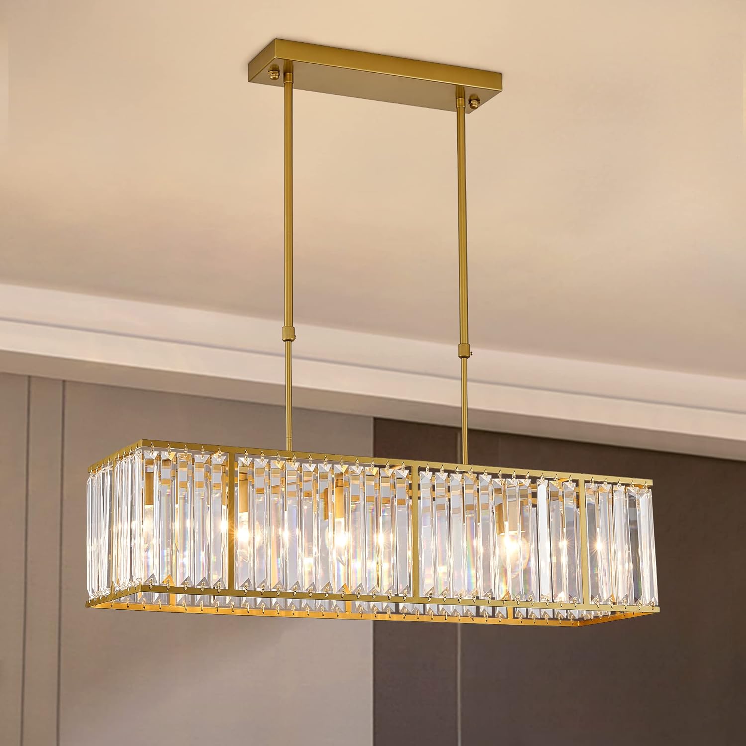 Nordic Simple Crystal Ceiling Lamps For Living Room