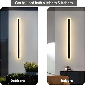 IP65 Modern Minimalism Decor Acrylic Black Outdoor LED Wall Lights