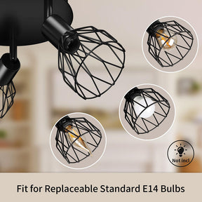 Three Bulbs Adjustable Ceiling Track Light