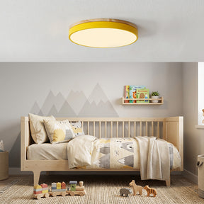 Aria Wood Flush Mount Ceiling Lamp
