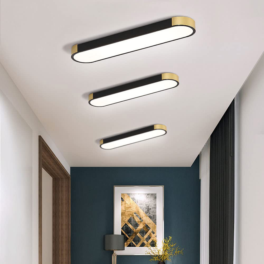 Modern Chic Iron Living Room Flush LED Ceiling Light