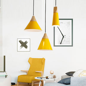 Nordic Simple Dining Room Colorful Pendant Lights