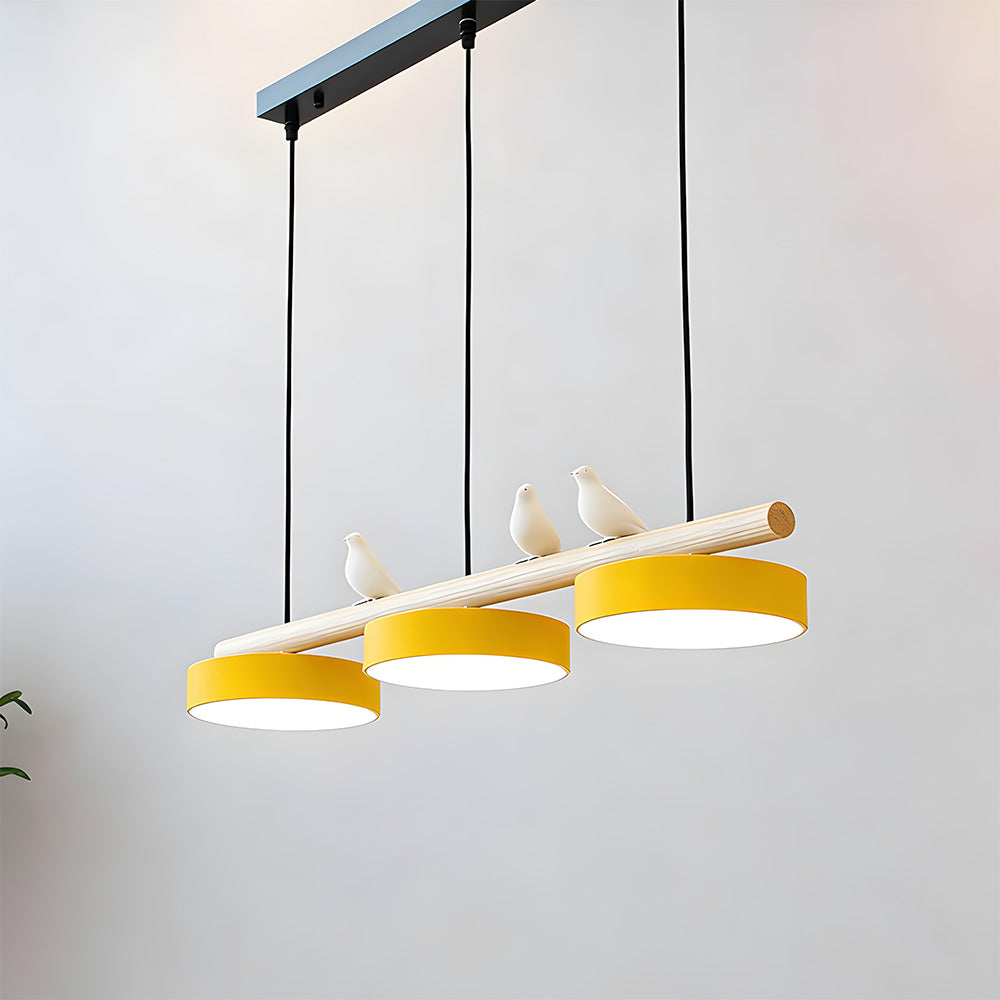 Modern LED Pendant Lamps for Kitchen Nordic Wood Ceiling Hanging lamp