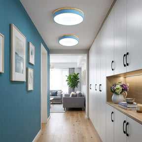 Aria Wood Flush Mount Ceiling Lamp