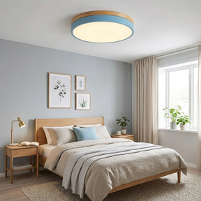 Aria Wood Flush Mount Ceiling Lamp