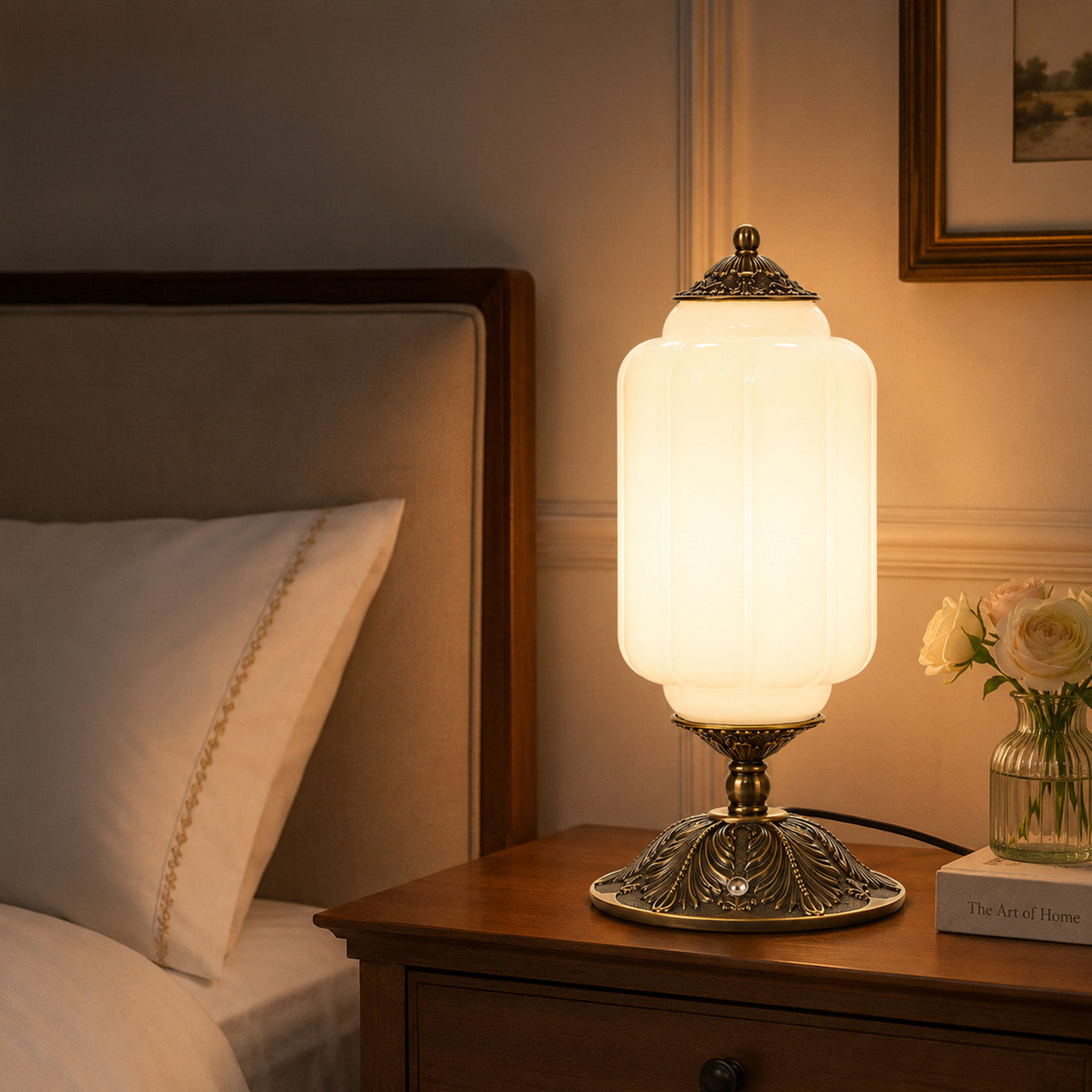Modern Glass Light With Colored Glass Shade for Living Room
