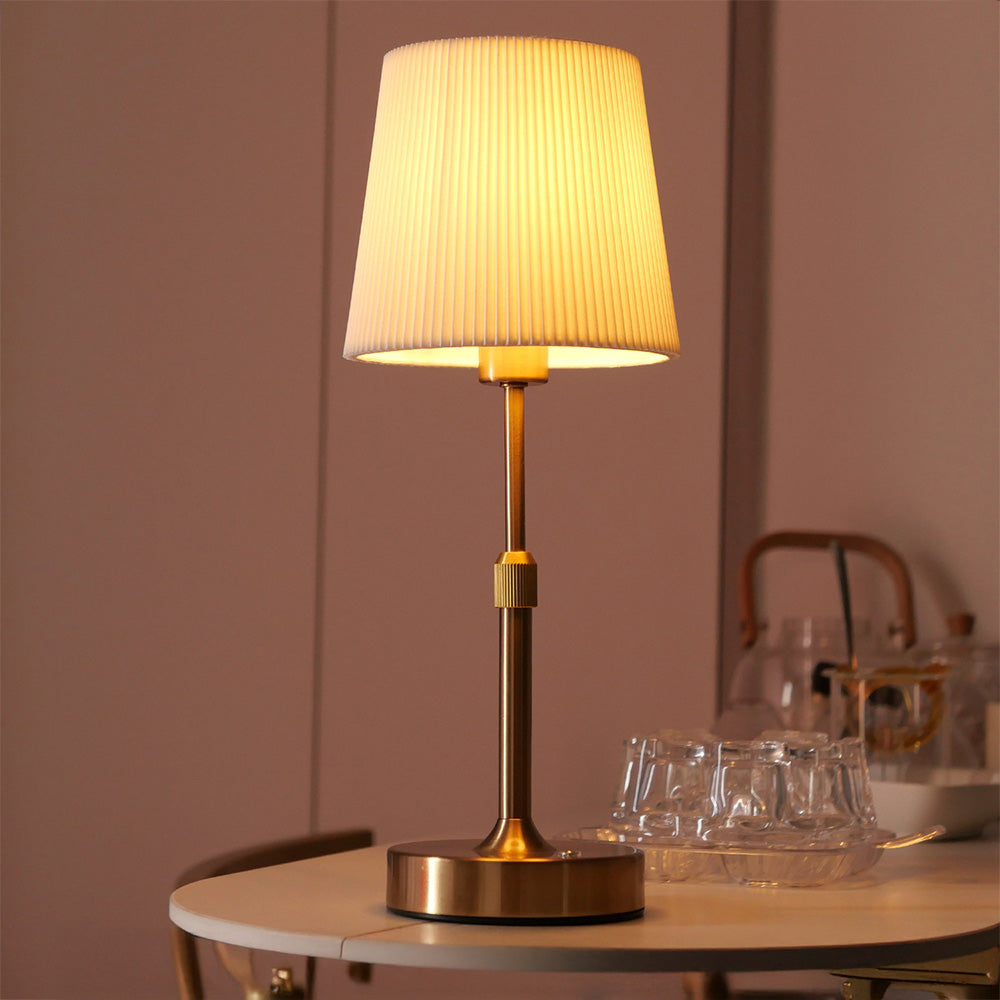 Nordic Telescopic Fabric Rechargeable Table Lamp for Bedroom Dining Room