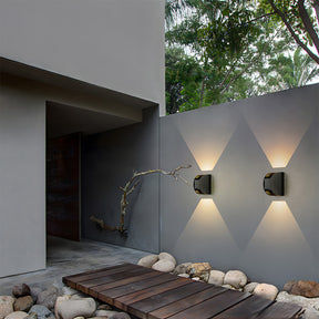 Semicircular Aluminium Acrylic LED Outdoor Wall Lights for Patio Yard