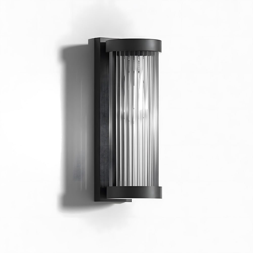 Cylindrical Glass Outdoor Wall Lights for Outdoor