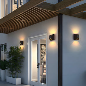 Semicircular Aluminium Acrylic LED Outdoor Wall Lights for Patio Yard