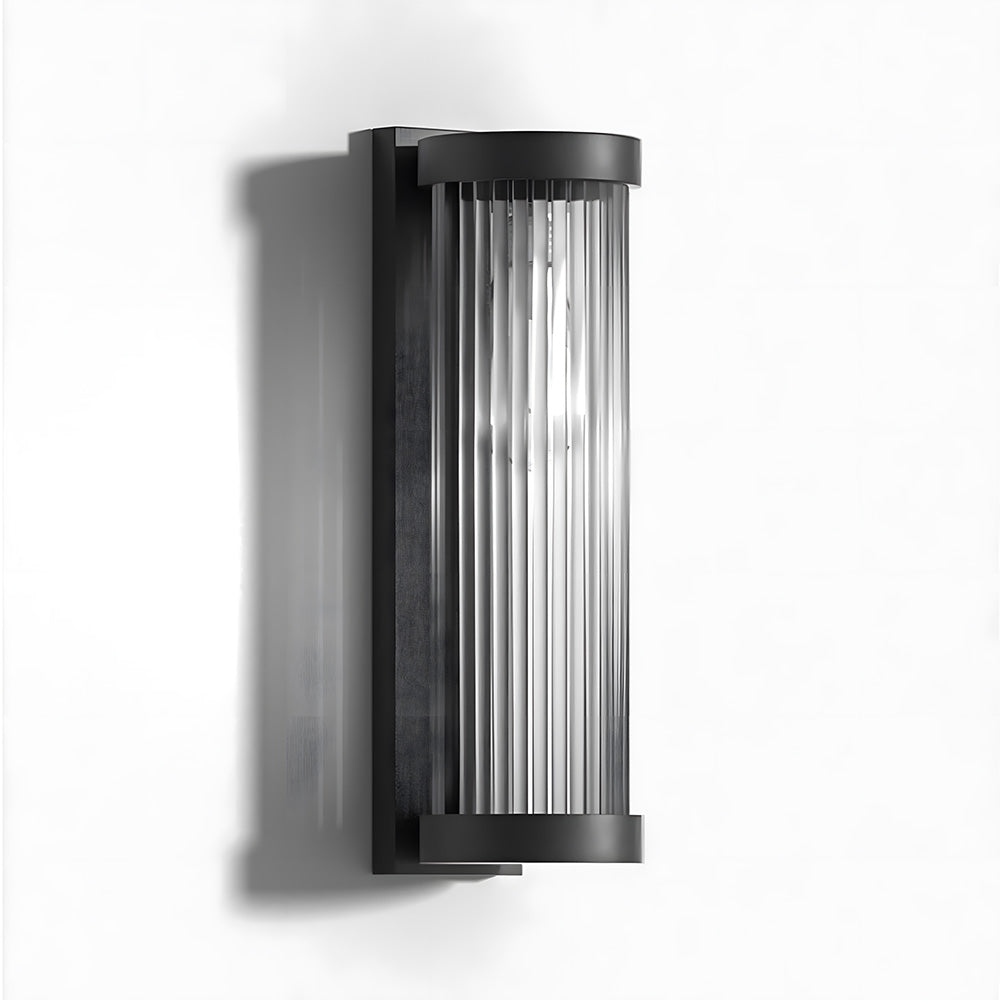 Cylindrical Glass Outdoor Wall Lights for Outdoor