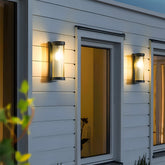 Cylindrical Glass Outdoor Wall Lights for Outdoor