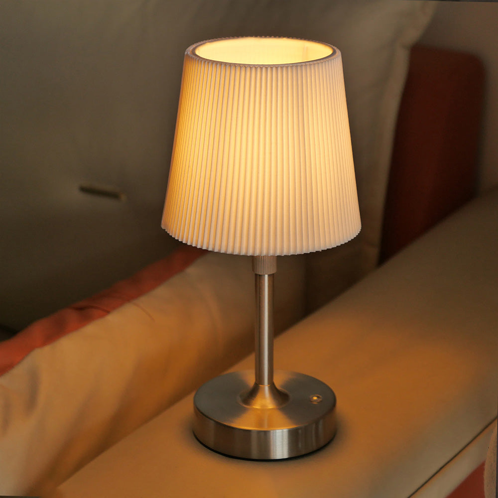 Nordic Telescopic Fabric Rechargeable Table Lamp for Bedroom Dining Room