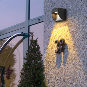 Semicircular Aluminium Acrylic LED Outdoor Wall Lights for Patio Yard
