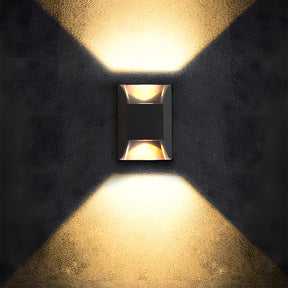 Semicircular Aluminium Acrylic LED Outdoor Wall Lights for Patio Yard