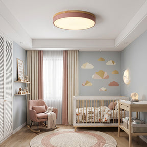 Aria Wood Flush Mount Ceiling Lamp