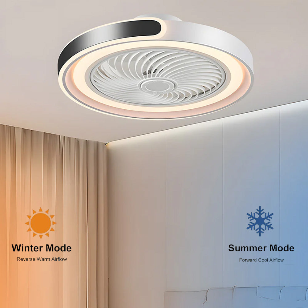 Modern LED Dimmable Ceiling Fan With Remote Light