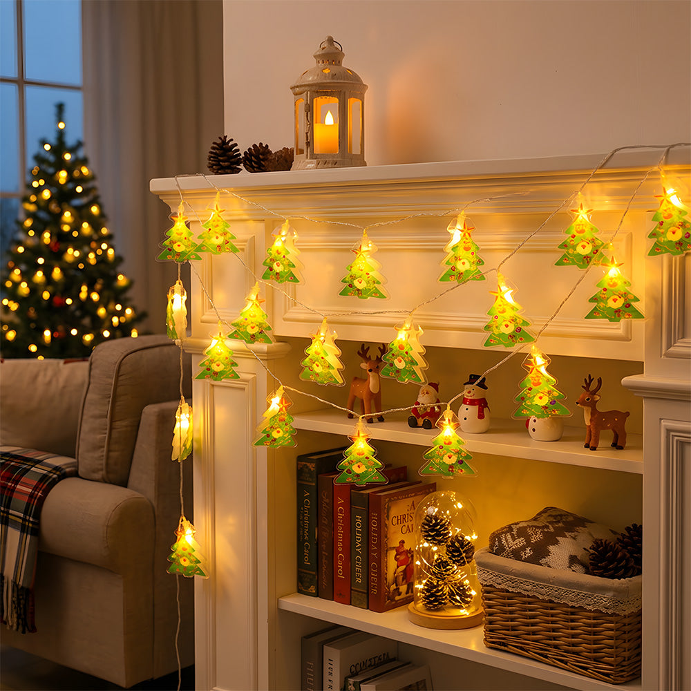 Indoor Decor Father Christmas Battery Powered String Lights