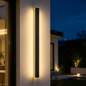 Modern Minimalist Waterproof Outdoor Linear Wall Lamp for Porch