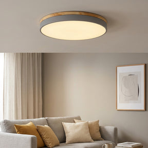 Aria Wood Flush Mount Ceiling Lamp