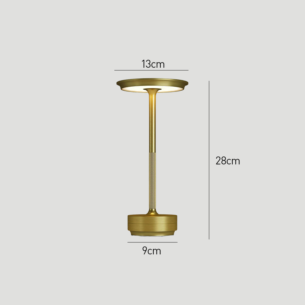 Flying Saucer Aluminium Rechargeable Table Lamp for Bedroom Kitchen