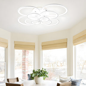 Unique Design Multi-circle LED Living Room Ceiling Light